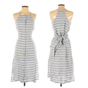 NWT J.O.A. Sleeveless Stripe Midi Dress Nautical Preppy